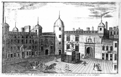 A Perspective View of the Parliament House and Exchequer, Edinburgh by John Elphinstone