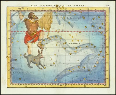 Eridanus Orion and Lepus by John Flamsteed