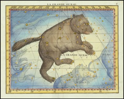 La Grande Ourse (Ursa Major), 1776 by John Flamsteed