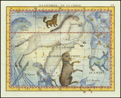 Monoceros & Canis Major by John Flamsteed