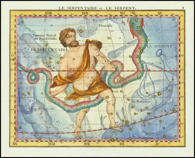 1776 - John Flamsteed - Ophiuchus & Serpens by John Flamsteed