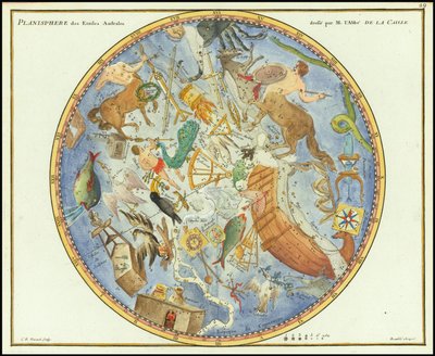 Planisphere of the Southern Stars by John Flamsteed