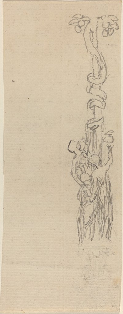 Design for a Candelabrum Representing the Three Graces Gathering the Apples of Hesper by John Flaxman