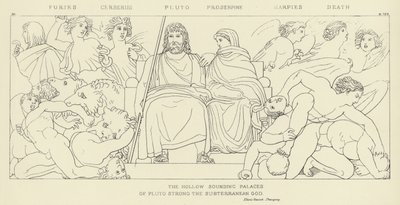 Furies, Cerberus, Pluto, Proserpine, Harpies, Death by John Flaxman