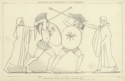 Hector and Ajax Separated by the Heralds by John Flaxman