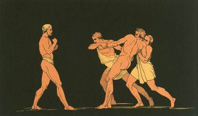 Ulysses preparing to fight with Irus by John Flaxman