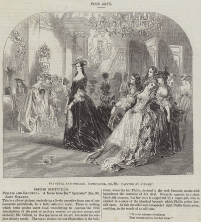 Brunetta and Phillis, Spectator, No 80 by John Gilbert