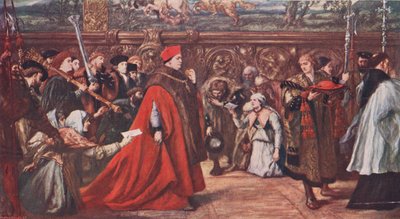 Cardinal Wolsey going in procession to Westminster Hall 1515 by John Gilbert
