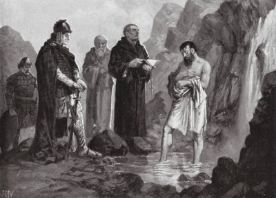 Baptism of Boris I, 864 by John Harris Valda