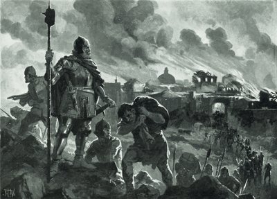 Ivan the Black Sets Fire to Zhabliak, 1484 by John Harris Valda