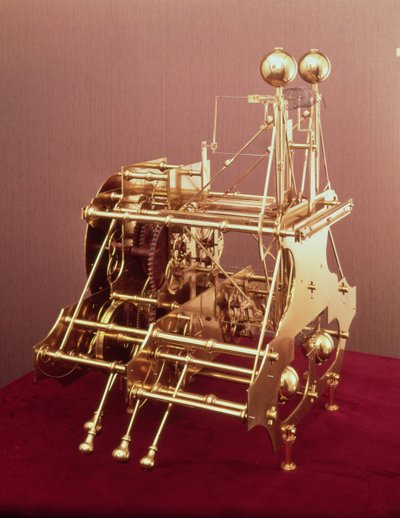 A Harrison Number 1, the first navigational clock (back view) by John Harrison