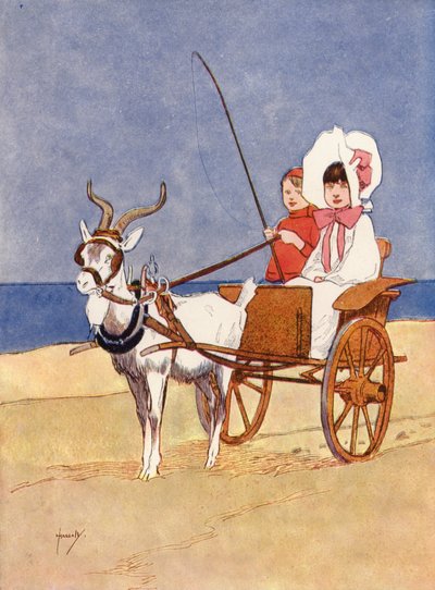 Uncle Reggie hired the goat-chaise for us by John Hassall
