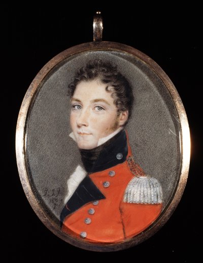 Unidentified officer, probably of the 14th Madras Native Infantry by John Junior Smart