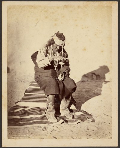 Governor of San Felipe Showing Manner of Using Drill by John K. Hillers