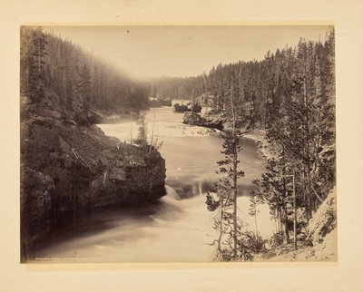 Rapids of the Yellowstone Above the Falls by John K. Hillers