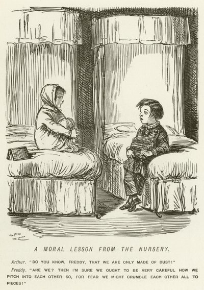 A Moral Lesson from the Nursery by John Leech