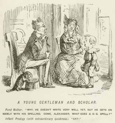 A Young Gentleman and Scholar by John Leech