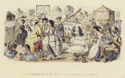 A Substitute for the Sea Side, or the Serpentine as it Might Be by John Leech