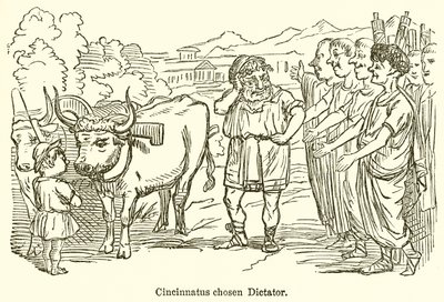 Cincinnatus Chosen Dictator by John Leech