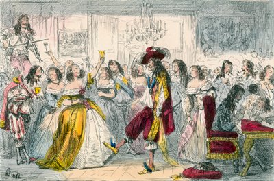 Evening Party, Time of Charles II by John Leech
