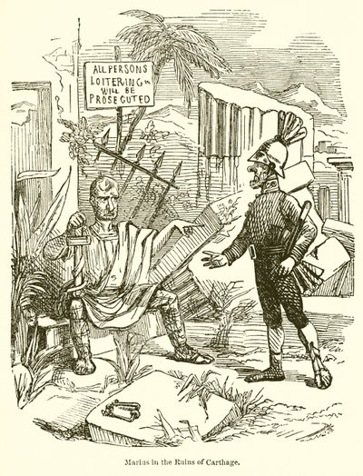 Marius in the Ruins of Carthage by John Leech