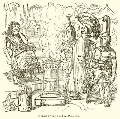 Mucius Scaevola before Porsenna by John Leech