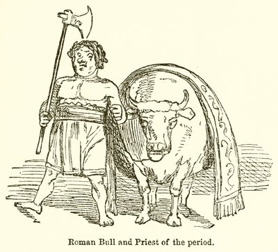 Roman Bull and Priest of the Period by John Leech