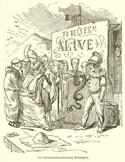The Ambassadors Purchasing Aesculapius by John Leech