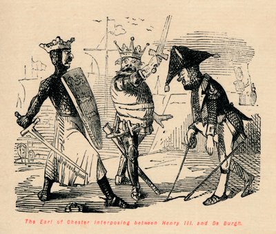 The Earl of Chester Interposing Between Henry III and De Burgh by John Leech