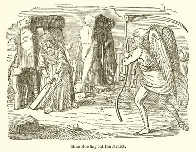 Time Bowling Out the Druids by John Leech