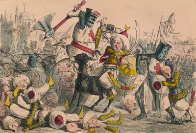 Terrific Combat Between Richard Coeur de Lion and Saladin by John Leech and Gilbert Abbott A Beckett