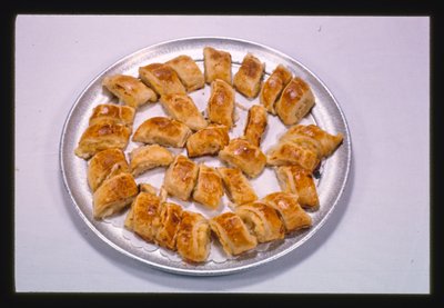 Knishes, Potato and Cheese, Menges Resort, Livingston Manor, New York, USA by John Margolies