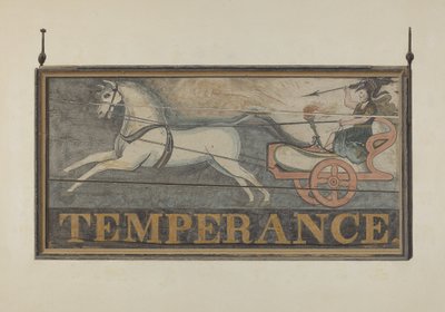 Tavern Sign: Temperance, c. 1940 by John Matulis