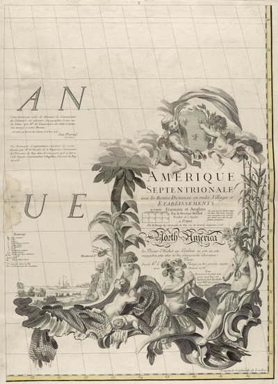 A map of the British and French dominions in America, 1756 by John Mitchell