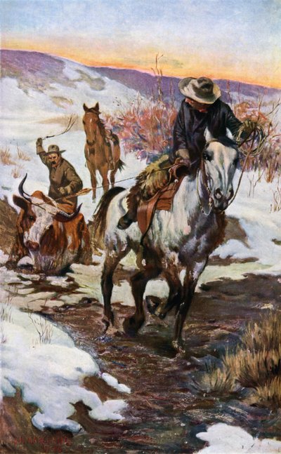 Winter Work for the Cowboys by John Norval Marchand