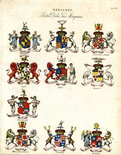 Coats of Arms of Scottish Dukes and Marquesses by John Pass