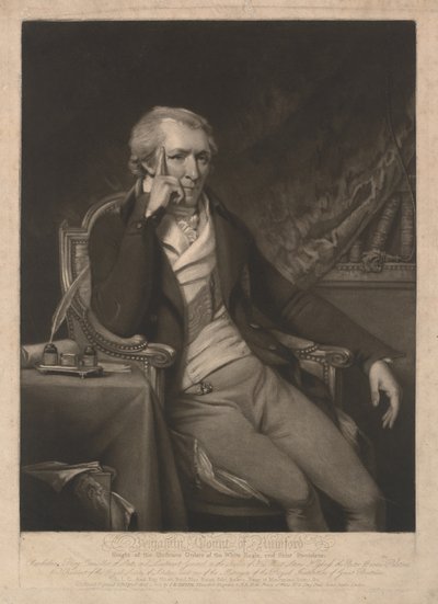 Benjamin Thompson, Count of Rumford by John Raphael Smith