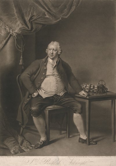 Portrait of Richard Arkwright by John Raphael Smith