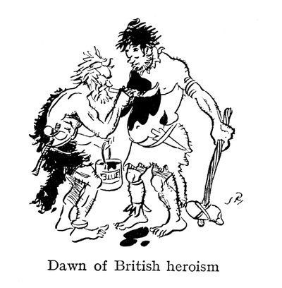 Dawn of British Heroism, Ancient Britons Painting Themselves with Woad by John Reynolds