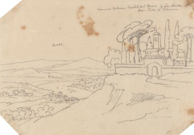 Convent Between Castel del Bosco and La Strada Scala by John Robert Cozens