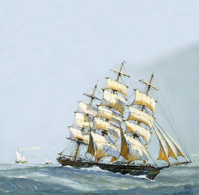 Homeward bound clipper loaded with the choicest teas from China by John S. Smith