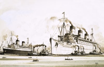 The Queen Elizabeth and Queen Mary by John S. Smith