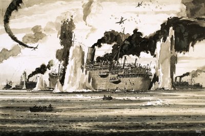 The sinking of the Lancastra off St Nazaire in June 1940 by John S. Smith