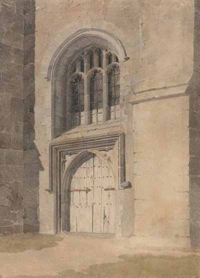 Doorway and Window of a Church by John Sell Cotman