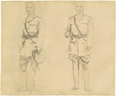 Studies of Generals Plumer and Haig for 