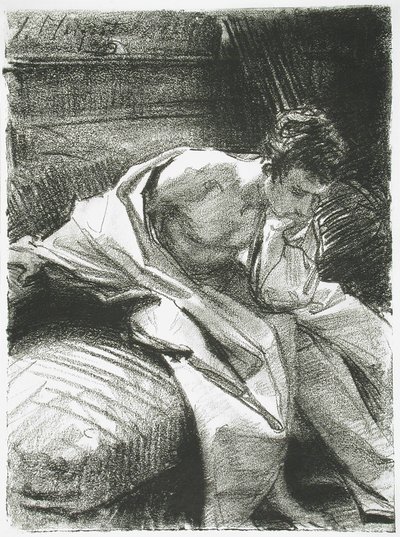 Study of a Young Man Seated by John Singer Sargent