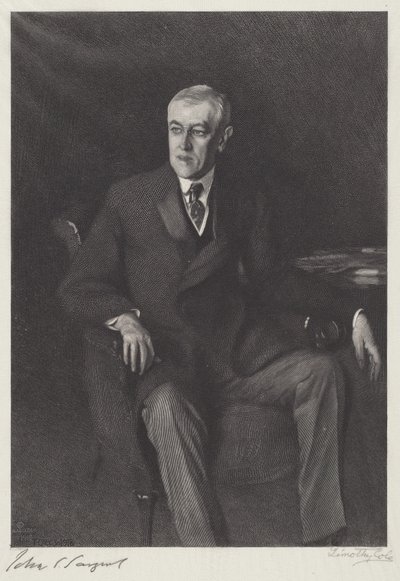 Woodrow Wilson by John Singer Sargent
