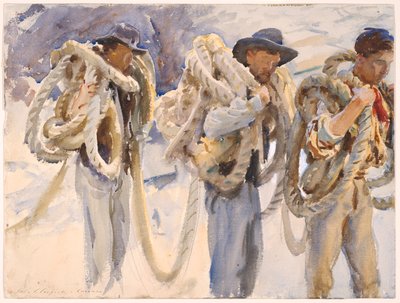 Workmen at Carrara by John Singer Sargent