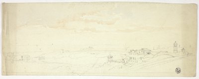 Panoramic View of Seaside Town by John Skinner Prout