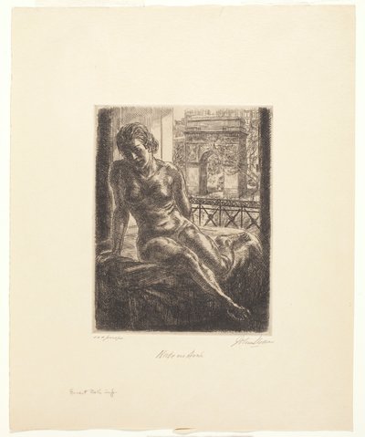 Nude and Arch by John French Sloan